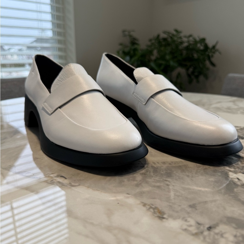 Camper White Loafers